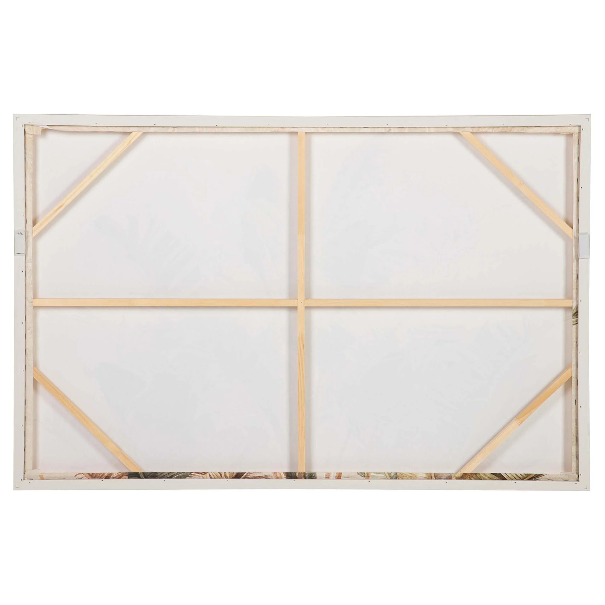 Cuadro Hojas 50% Pintado A Mano 122x4x83 Cm