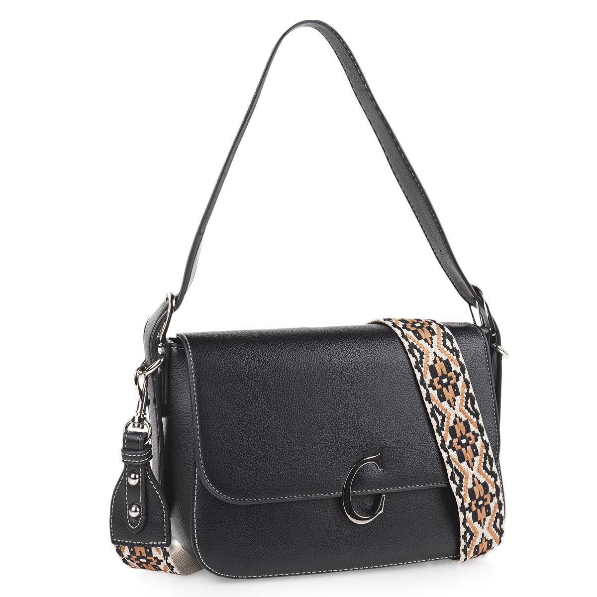 Bolso Bandolera Mujer Sint/Pu Cimarron Albany Negro