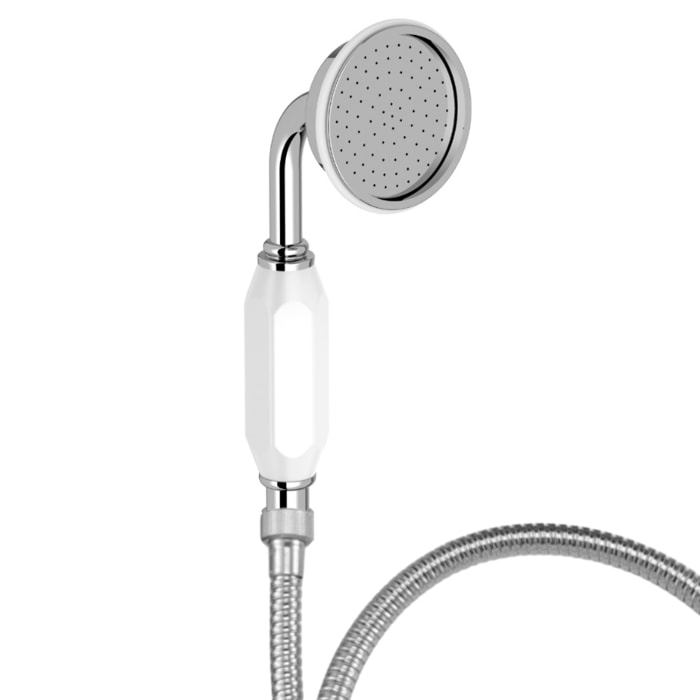 Pommeau de douche Cléo 1889 chrome + flexible