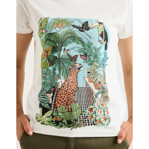 Camiseta Manga Corta Beige - Triviali