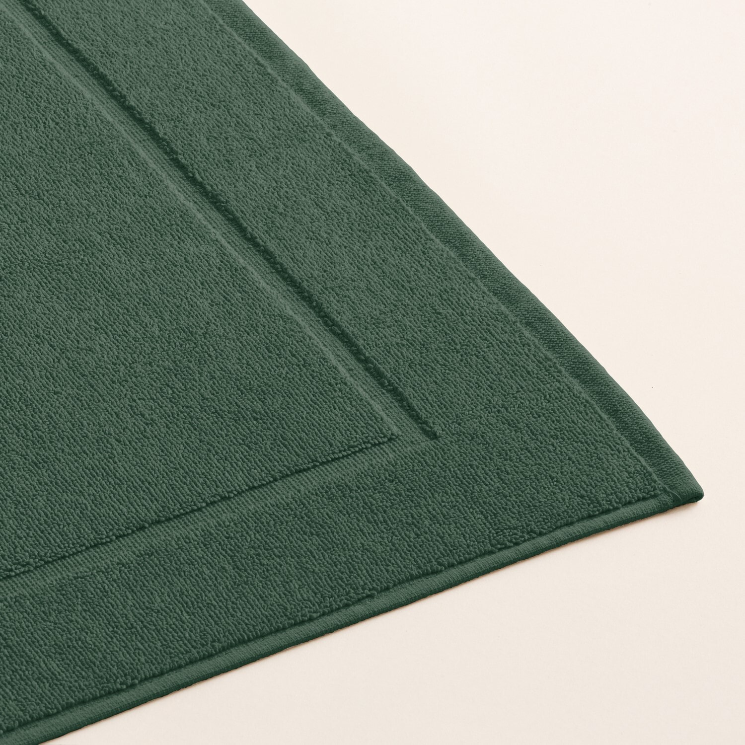 Tapis de bain coton peigné - 600 g/m2 emerald