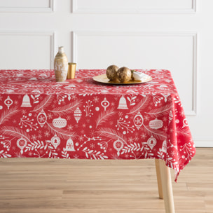 Nappe anti-tâches 100% coton GUIRNALDA ROJO