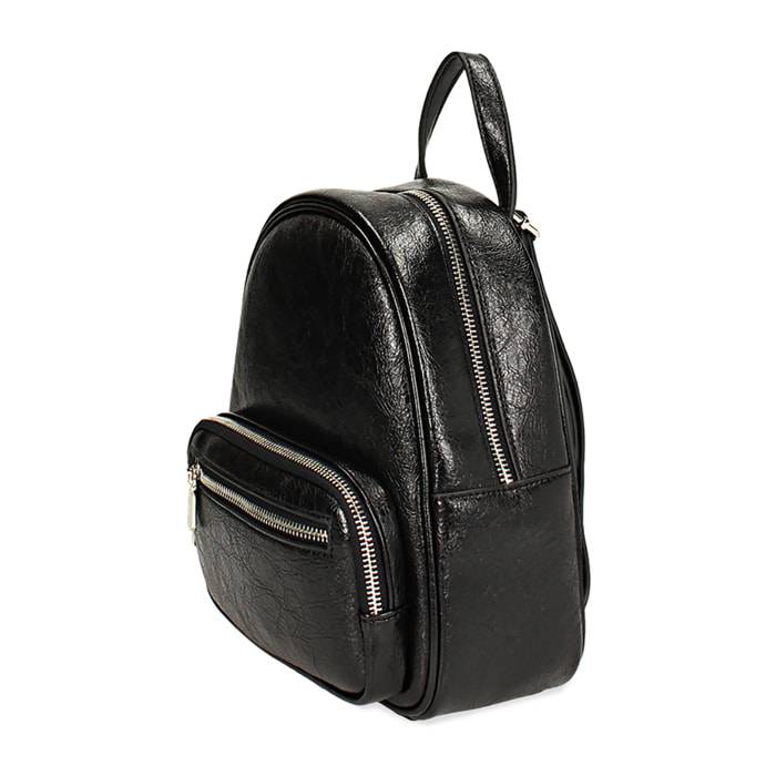Zaino nero in crack, piccolo