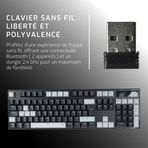 Clavier gamer sans fil ONLAN CA-340-Yin B
