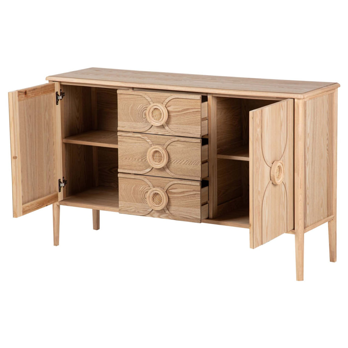 Aparador Mdf Marron 130x38x80 Cm