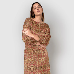 Blusa satén railay rojo