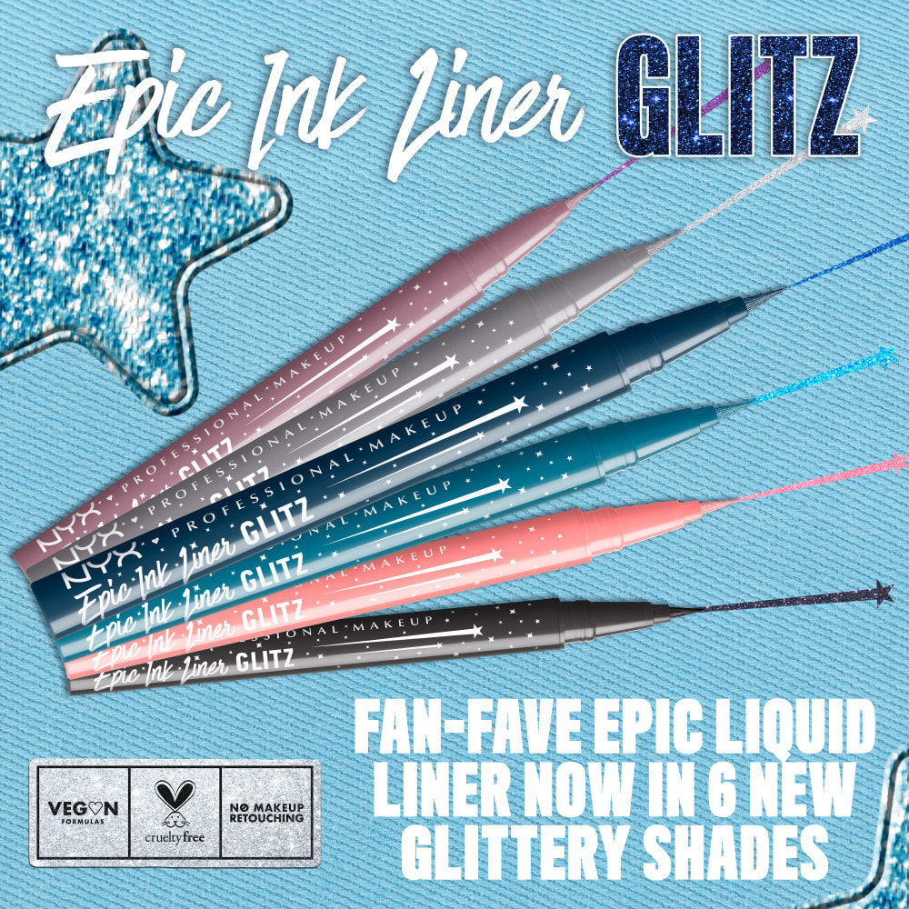 NYX Professional Makeup Epic Ink Eyeliner Glitz BOOTCUT BLING