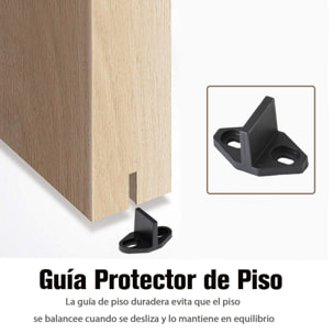 Pack Accesorios para Puerta Correderas 200x4x0,6cm Negro