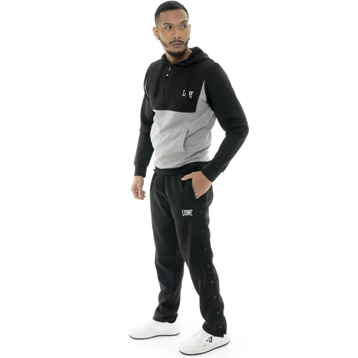 Pantalone uomo in triacetato con bottoni, logo in contrasto Leone 1947 Tech