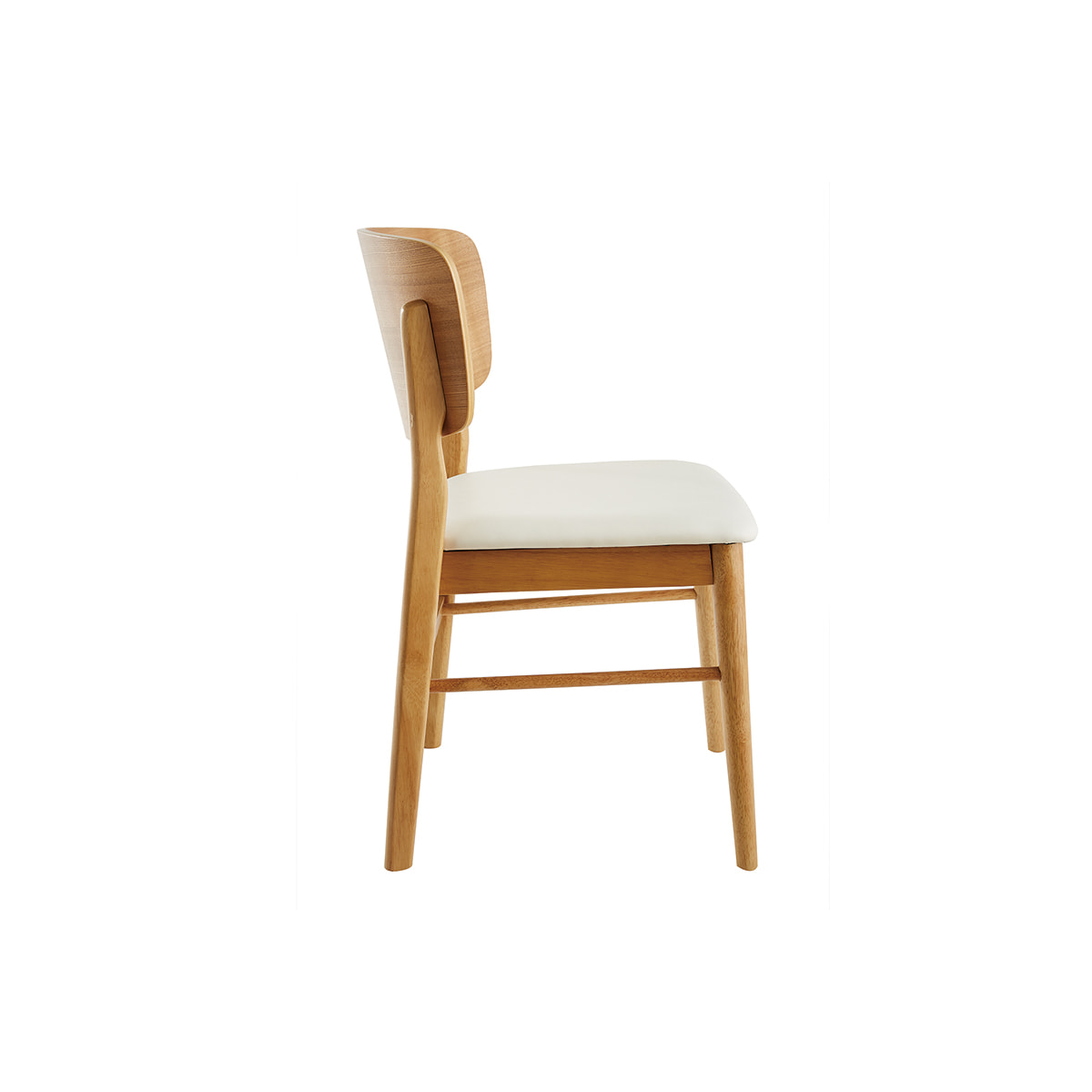 Chaises scandinaves en bois clair et blanc (lot de 2) SHELDON