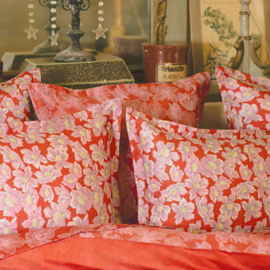 Taie d'oreiller Anemone corail