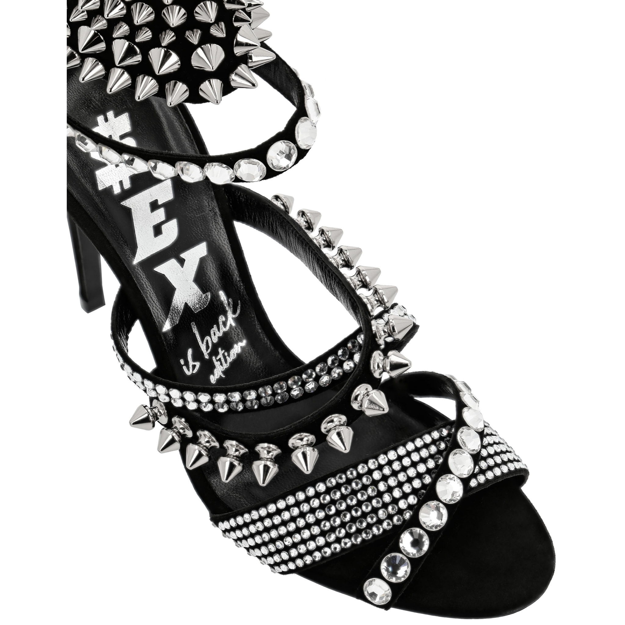 PHILIPP PLEIN Suede Sandals High Heels