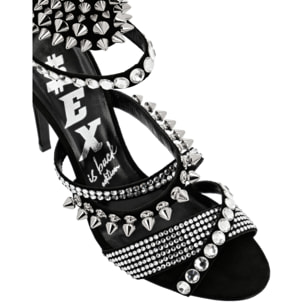 PHILIPP PLEIN Suede Sandals High Heels