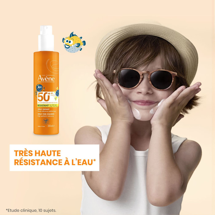 Spray Enfant SPF50+ - Protection Solaire Résistant Eau Sable Sueur 200 ml