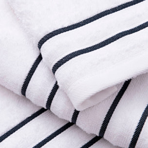 Set de 2 toallas de ducha (150x90), 100% algodón, 470gsm en blanco, scalpers home