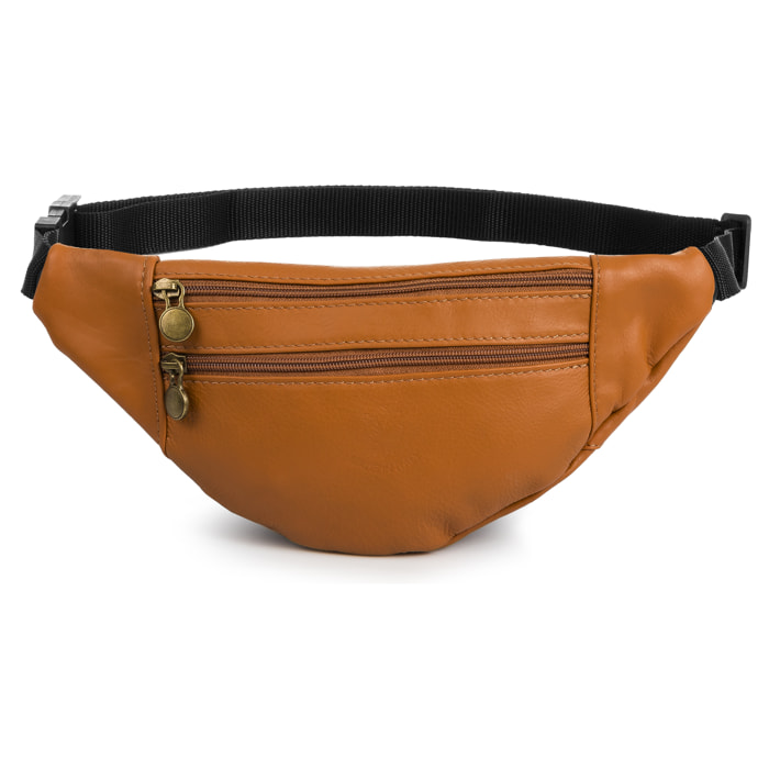 Clara Marsupio moda unisex in vera pelle Sauvage