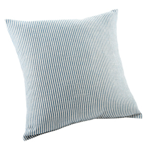 Coussin rayé style bord de mer - Bleu
