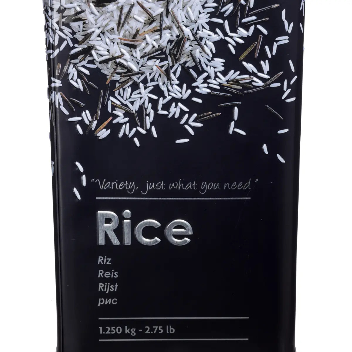 Boîte à riz en métal "Black Edition" noir
