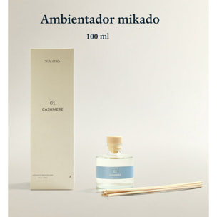 Difusor mikado de 100ml aroma cashmere scalpers