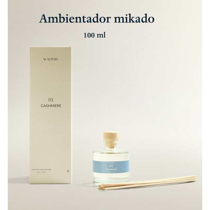 Difusor mikado de 100ml aroma cashmere scalpers