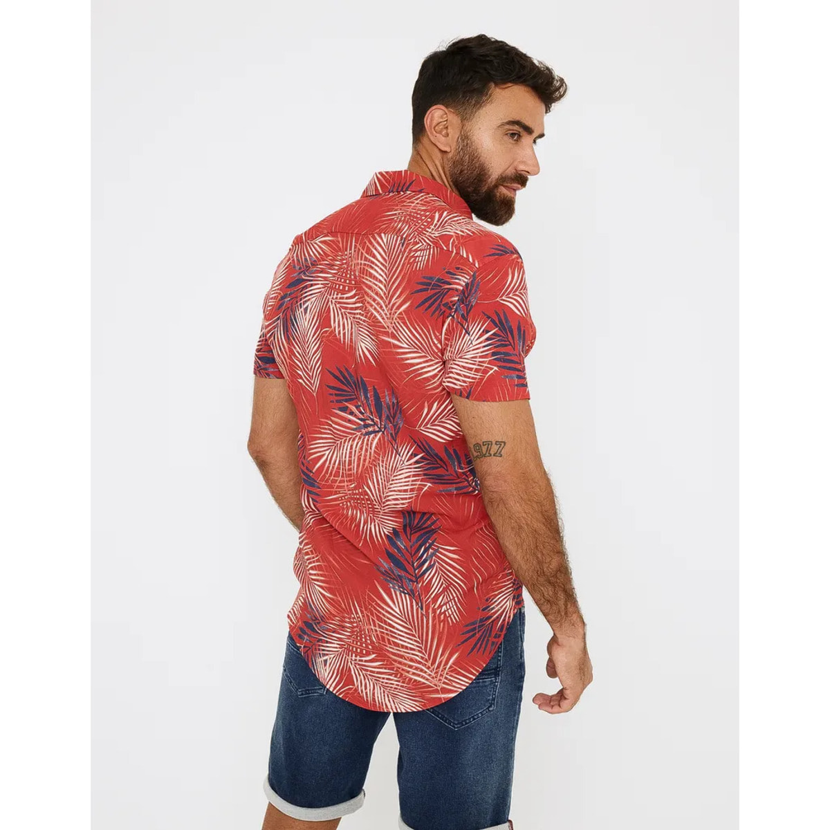 Camisa Manga Corta Tropical - Levin