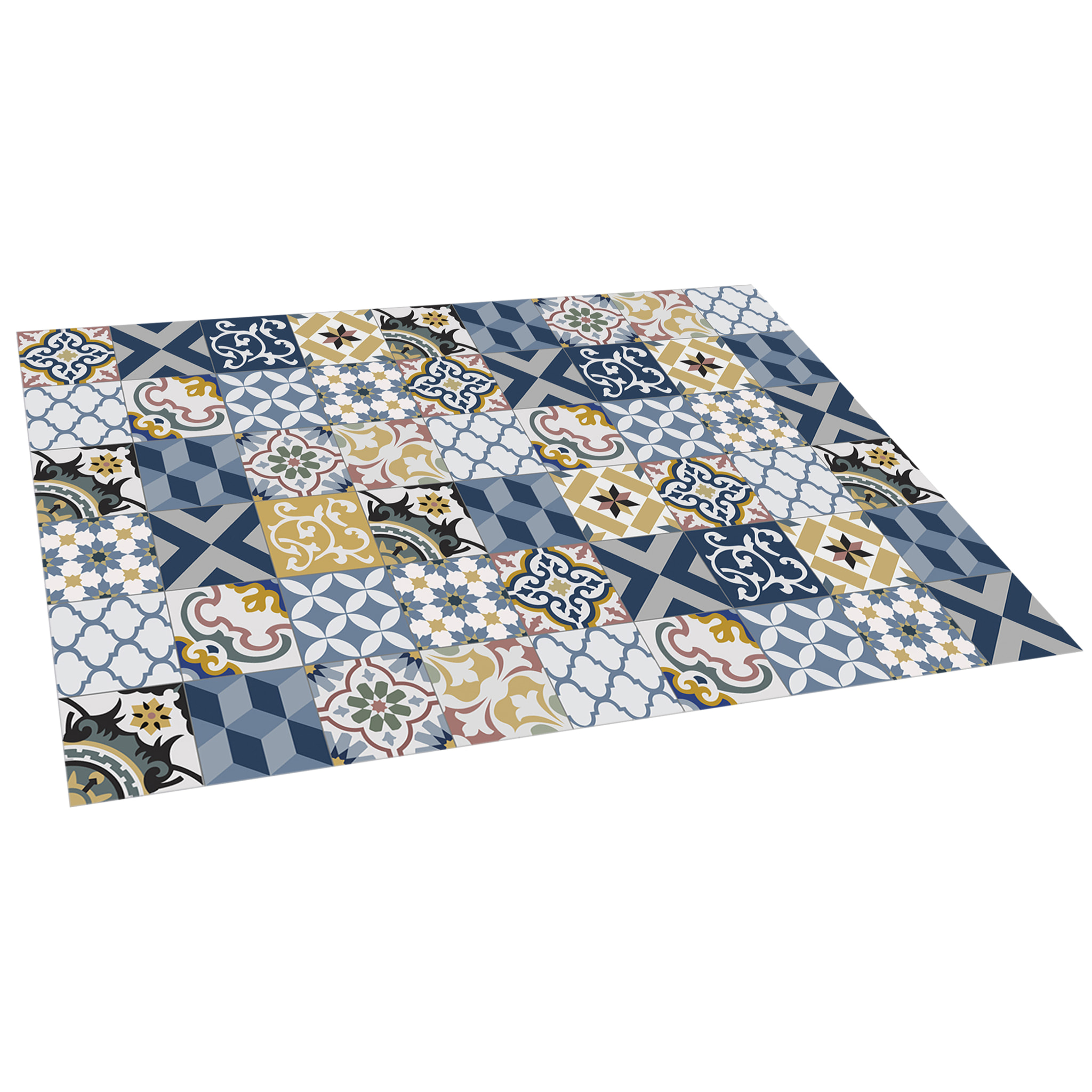 Tapis compact ARTDECO Patch Bleu