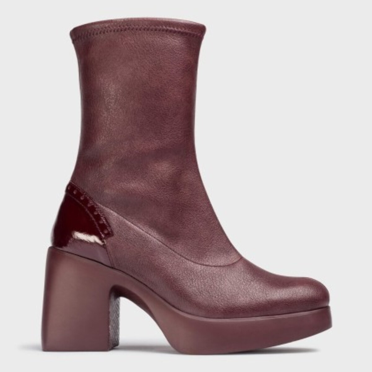 Botines LADY 65 Burdeos. Tacón: 7,5cm
