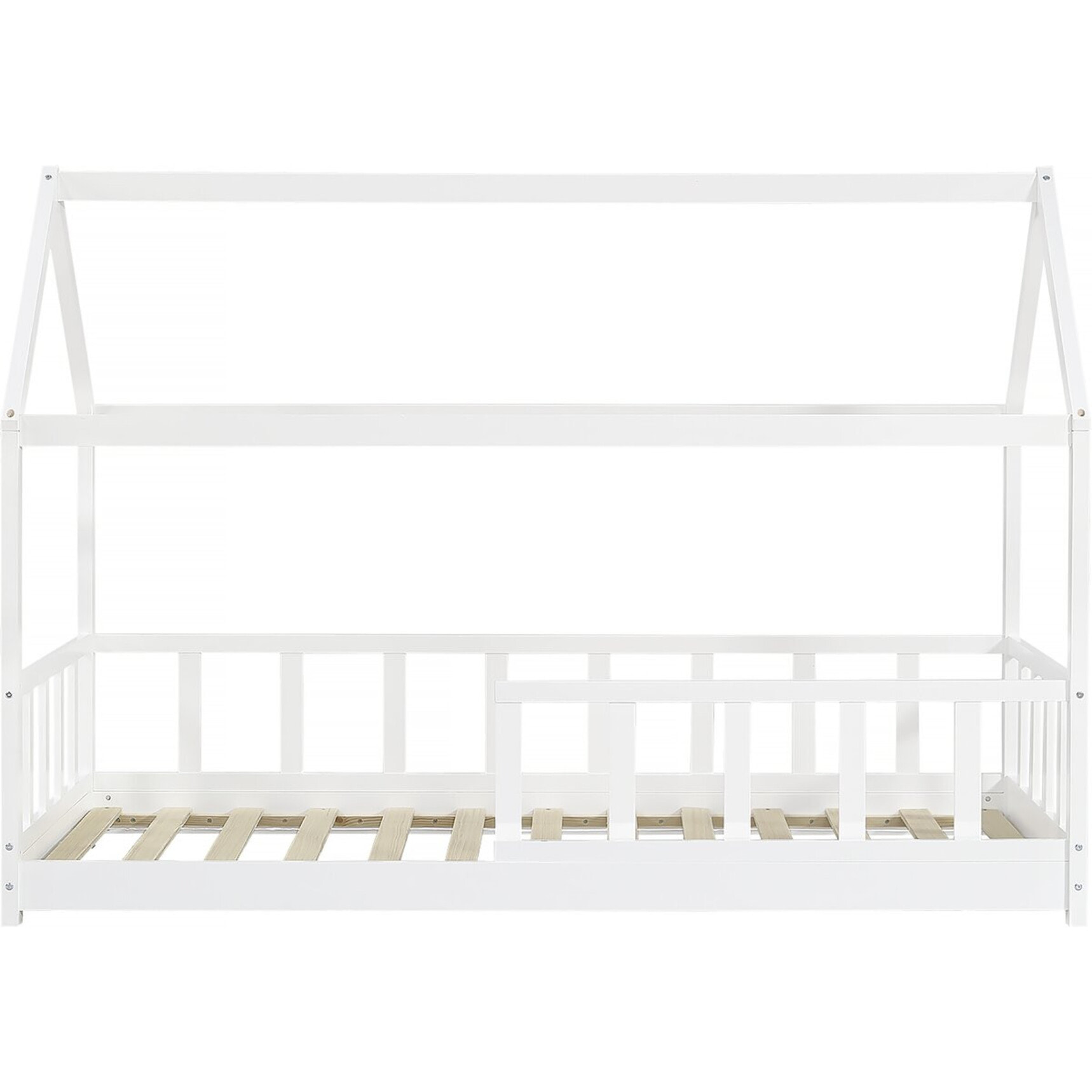 Lit cabane pour enfant "Mila" - 90 x 190 cm - Blanc