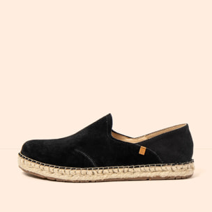 Zapatos N677 SILK SUEDE-COTTON BLACK / CAMPOS color Black