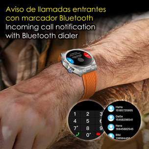 DAM Smartwatch Z83 Max triple pulsera. Pantalla AMOLED, split screen, llamadas BT. Temperatura, tensión, etc. Modos deportivos. 4,4x1,27x5,5 Cm. Color: Negro