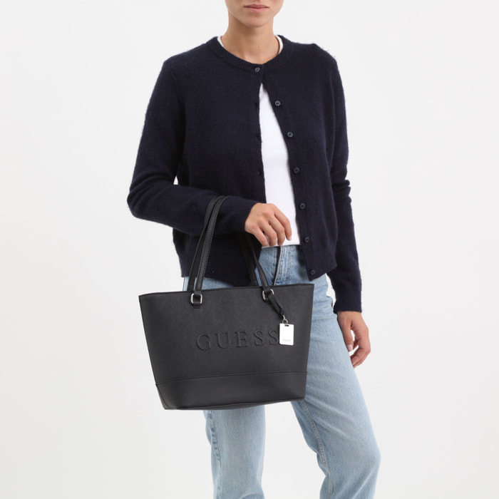 Bolso - logo en relieve - negro