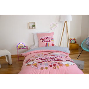 Parure de lit enfant 100% microfibre - GROOVY VIBES