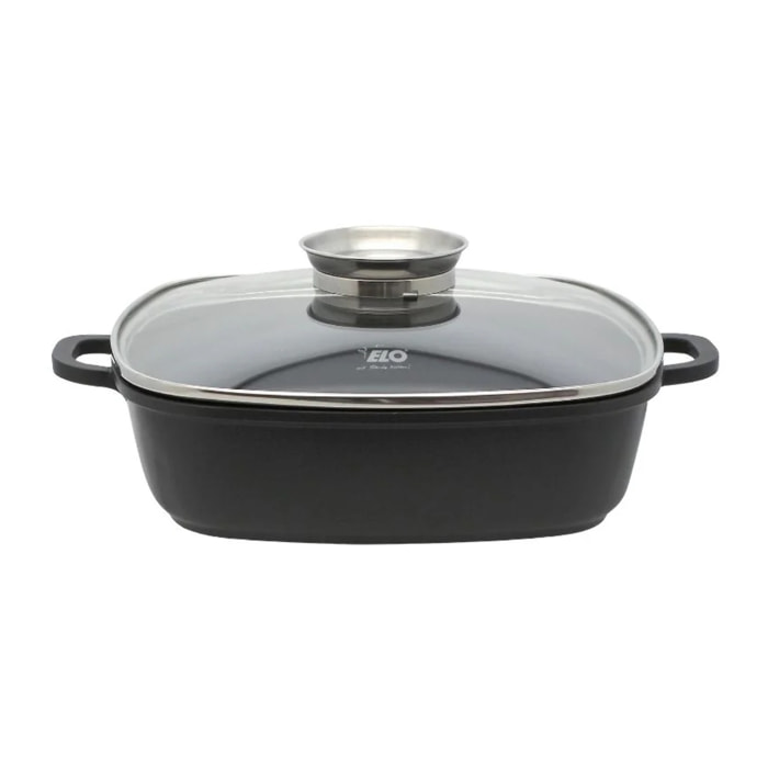 Cocotte 28 x 28 cm en fonte aluminium antiadhésive 3,6 L Elo Alucast