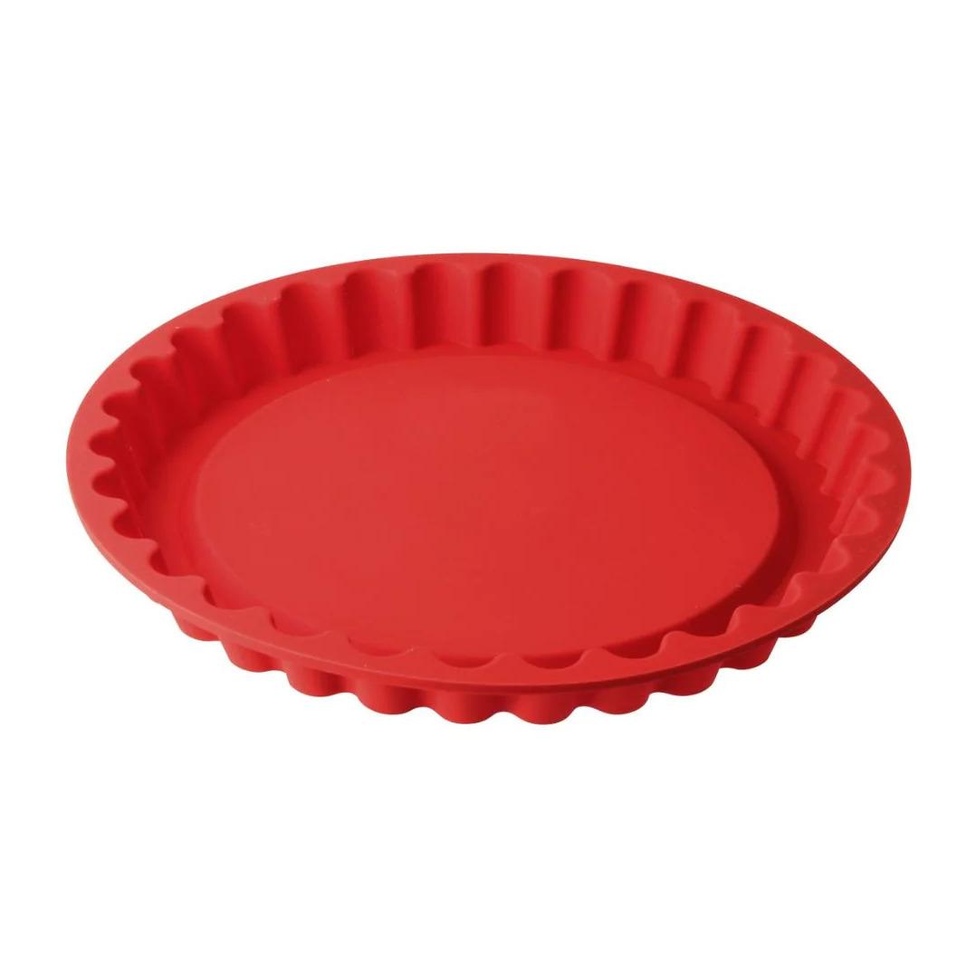 Moule à tarte en silicone rouge de 26 cm Dr. Oetker Flexxibel Love