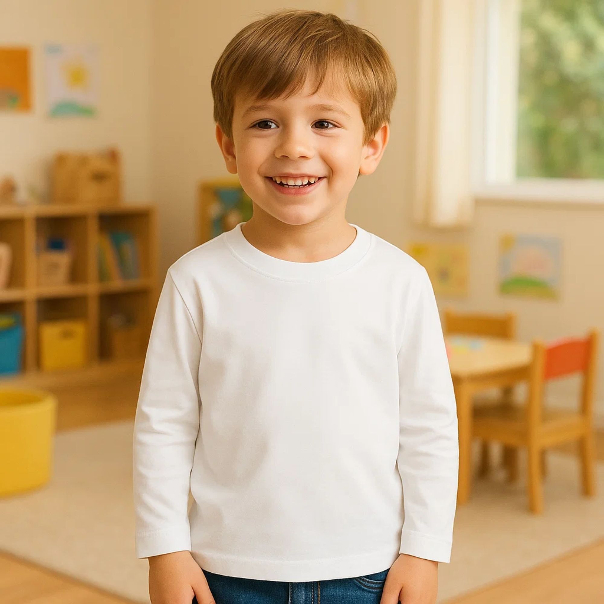 Camiseta Niño M/L Canale 1X1 Blanco Talla 10