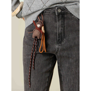 Oltre - Jeans flare in denim grigio - Grigio