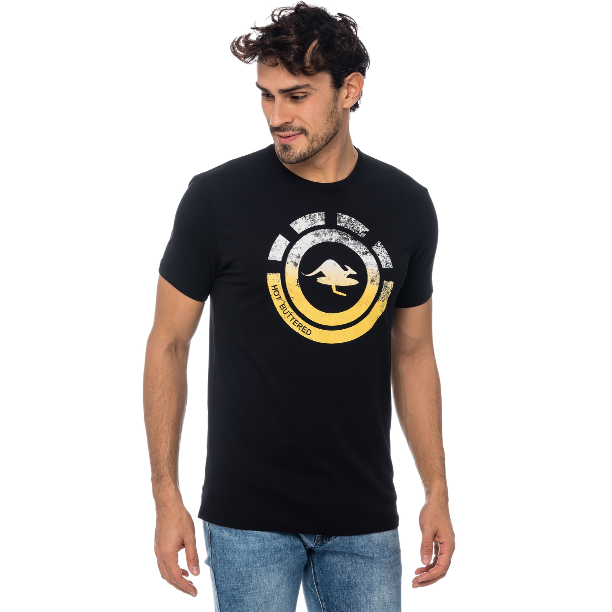 Camiseta Hot Buttered NAHUA Negro