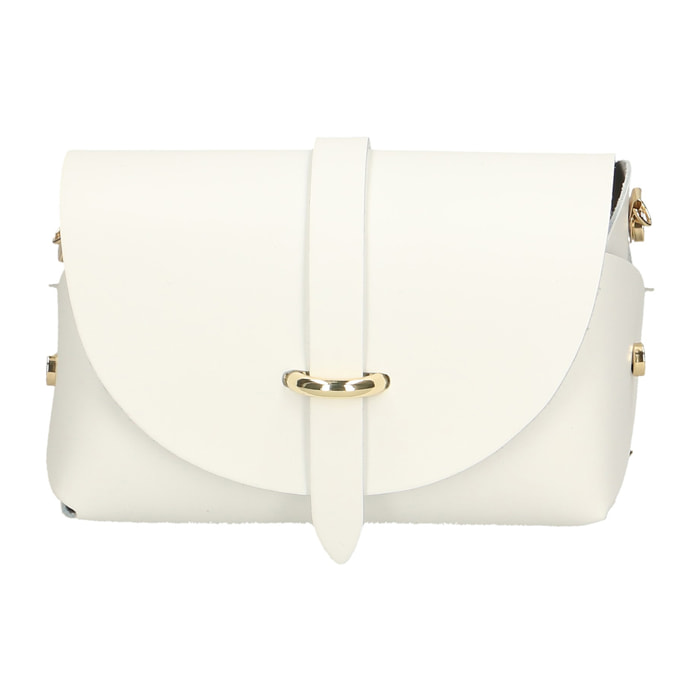 Chicca Borse Borsetta Clutch Bianco