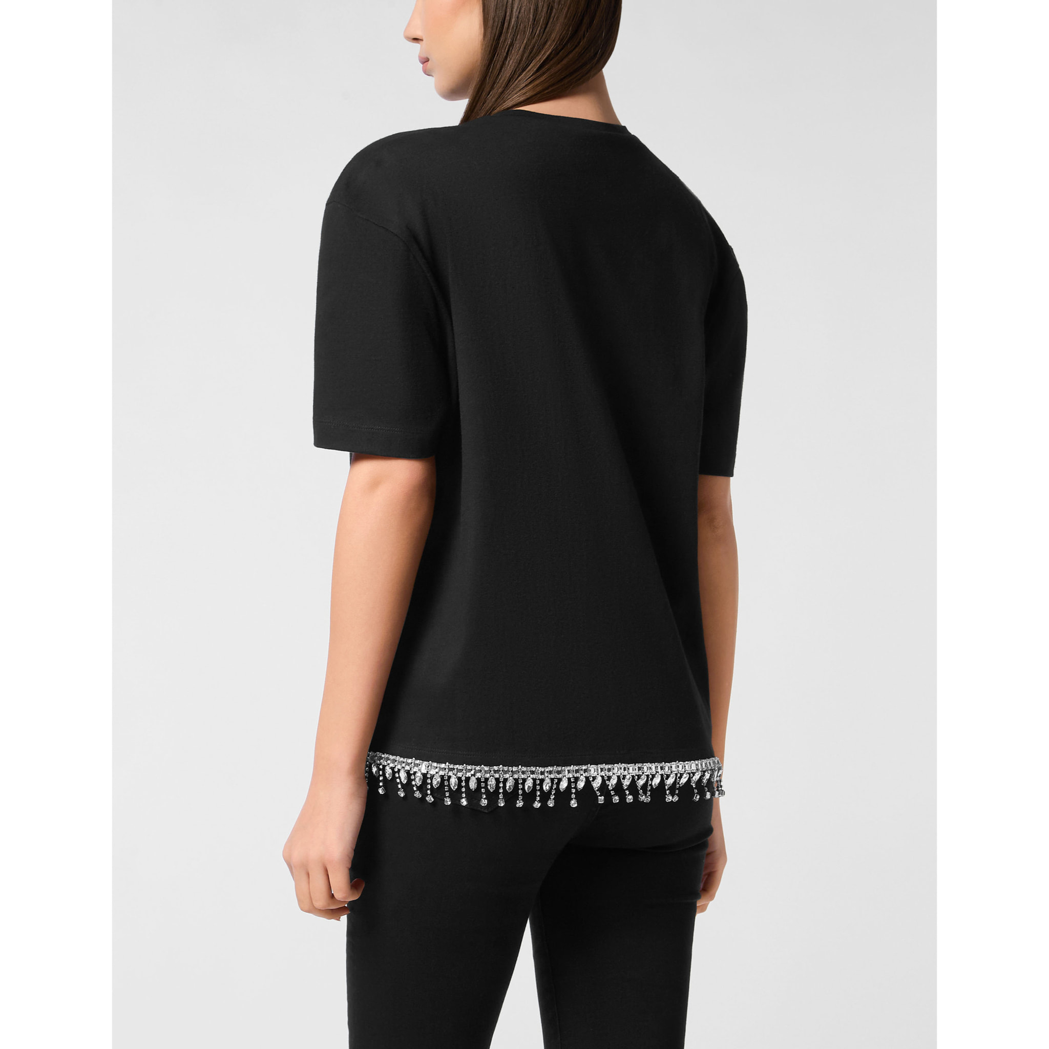 PHILIPP PLEIN Camiseta cuello pico Ss SIGNATURE