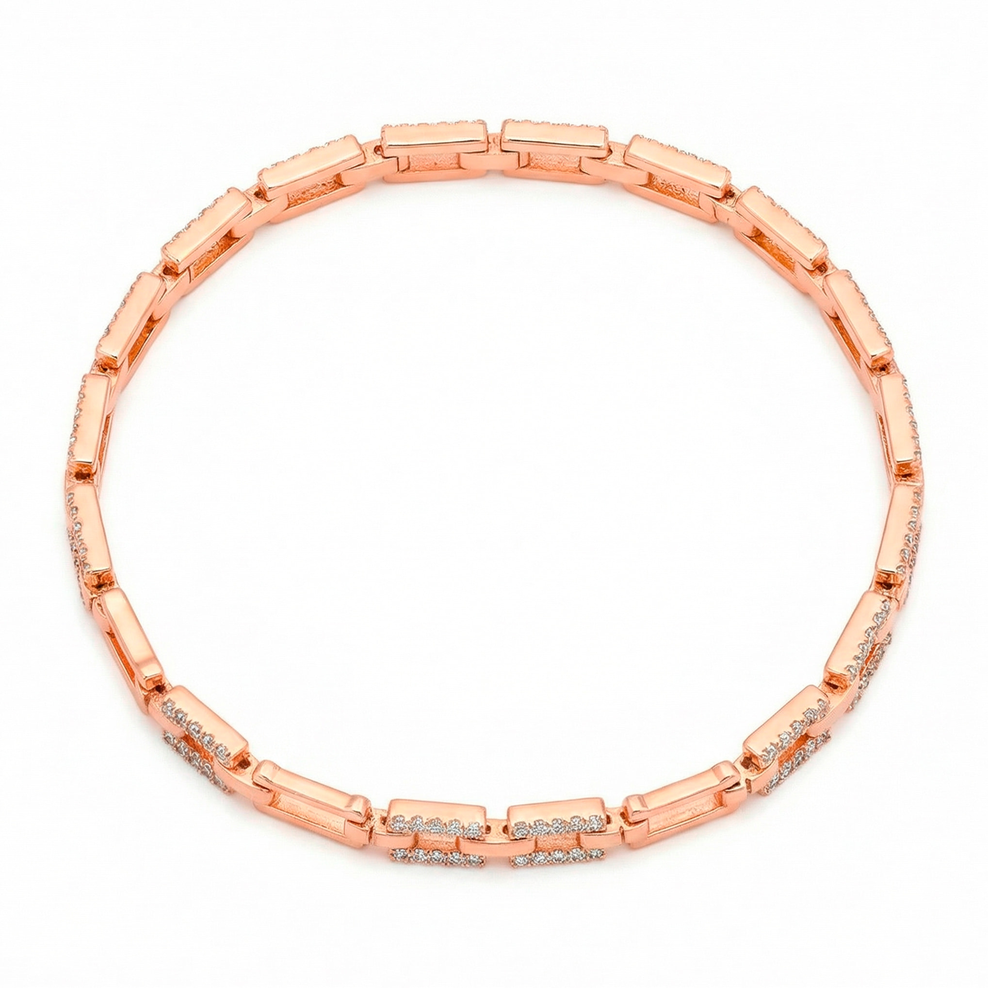 Pulsera Muka acabado oro rosa 18k