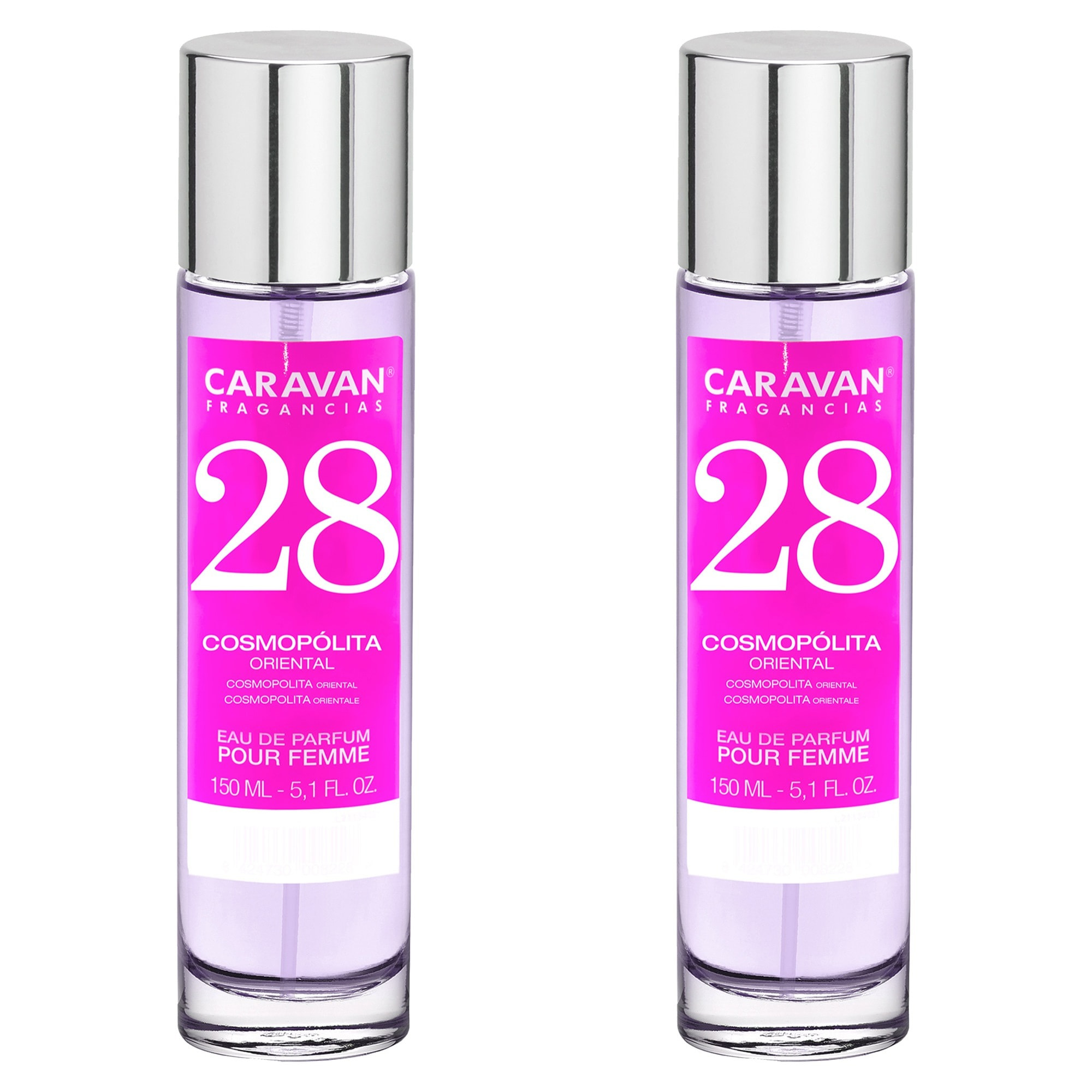 Caravan fragancias set de 2 frascos perfume de mujer nº28, de 150 ml