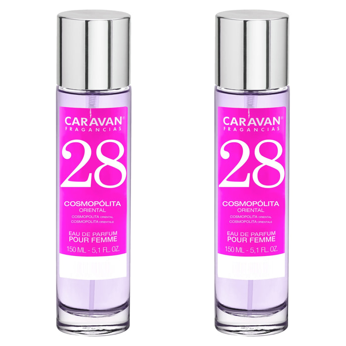 Caravan fragancias set de 2 frascos perfume de mujer nº28, de 150 ml