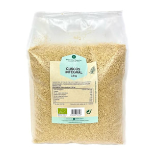 PLANETA HUERTO | Cuscús Integral ECO 2,5 kg - Sémola de Trigo Integral Ecológica, Rica en Hidratos de Carbono y Nutrientes Esenciales, Ideal para Platos Tradicionales