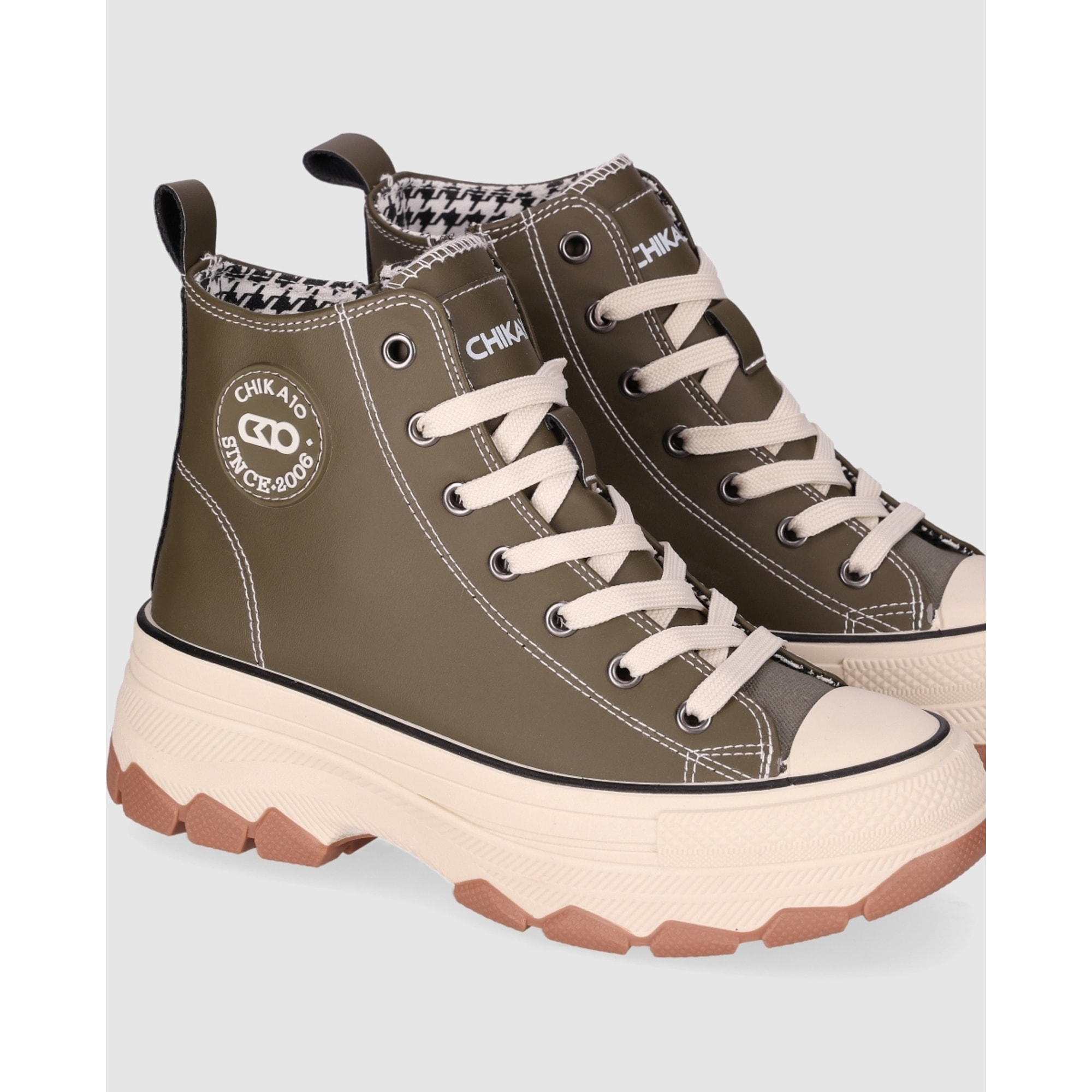 Deportivos - Kaki - Tacón: 5 cm