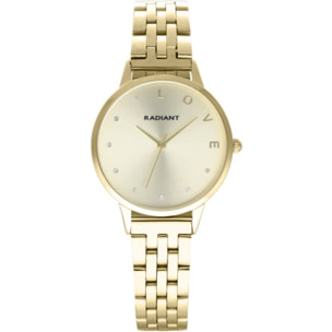 Reloj Radiant RA609202PT Mujer Analogico Cuarzo con Correa de Acero inoxidable