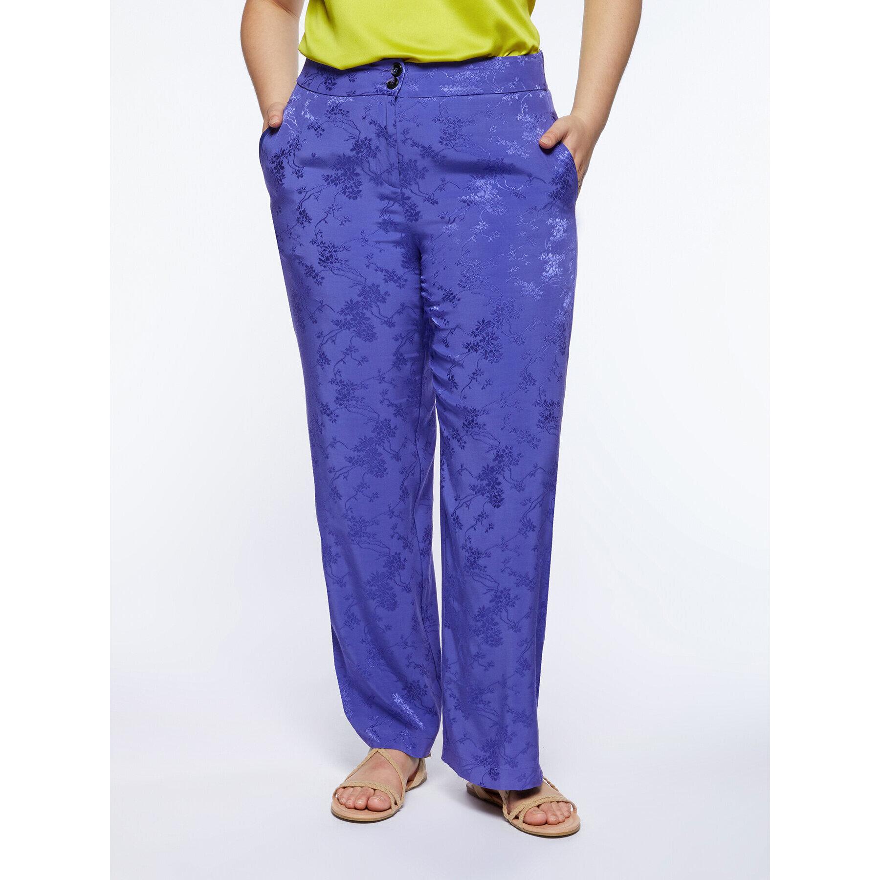 Fiorella Rubino - Pantalones de tejido jacquard - Violeta