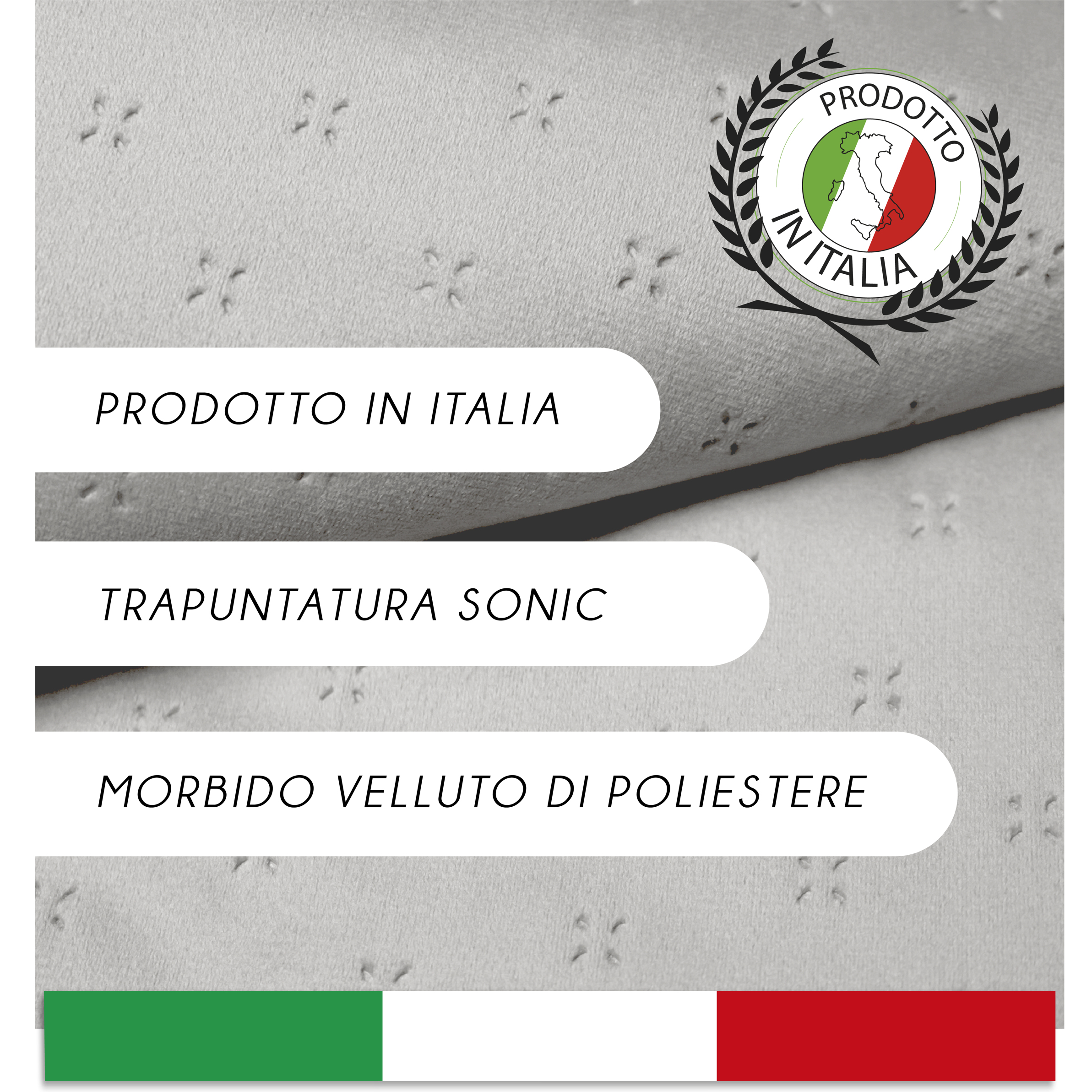 TRAPUNTINO MATRIMONIALE MEZZA STAGIONE EFFETTO VELLUTO DIS.DORIAN RUGGINE MADE IN ITALY