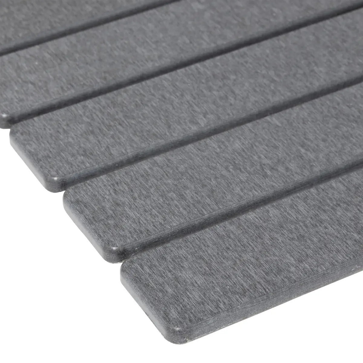 Tapis de bain caillebotis en diatomite gris 59x39cm