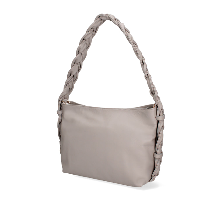 Borsa a spalla da donna In Vera pelle Made in Italy 26x22x9 cm