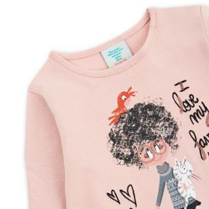 Camiseta punto de bebé niña